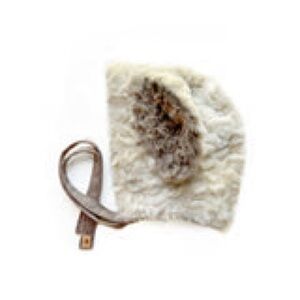 New in Package Native Fable Sheep Lamb Spring Bonnet Faux Fur Hat
